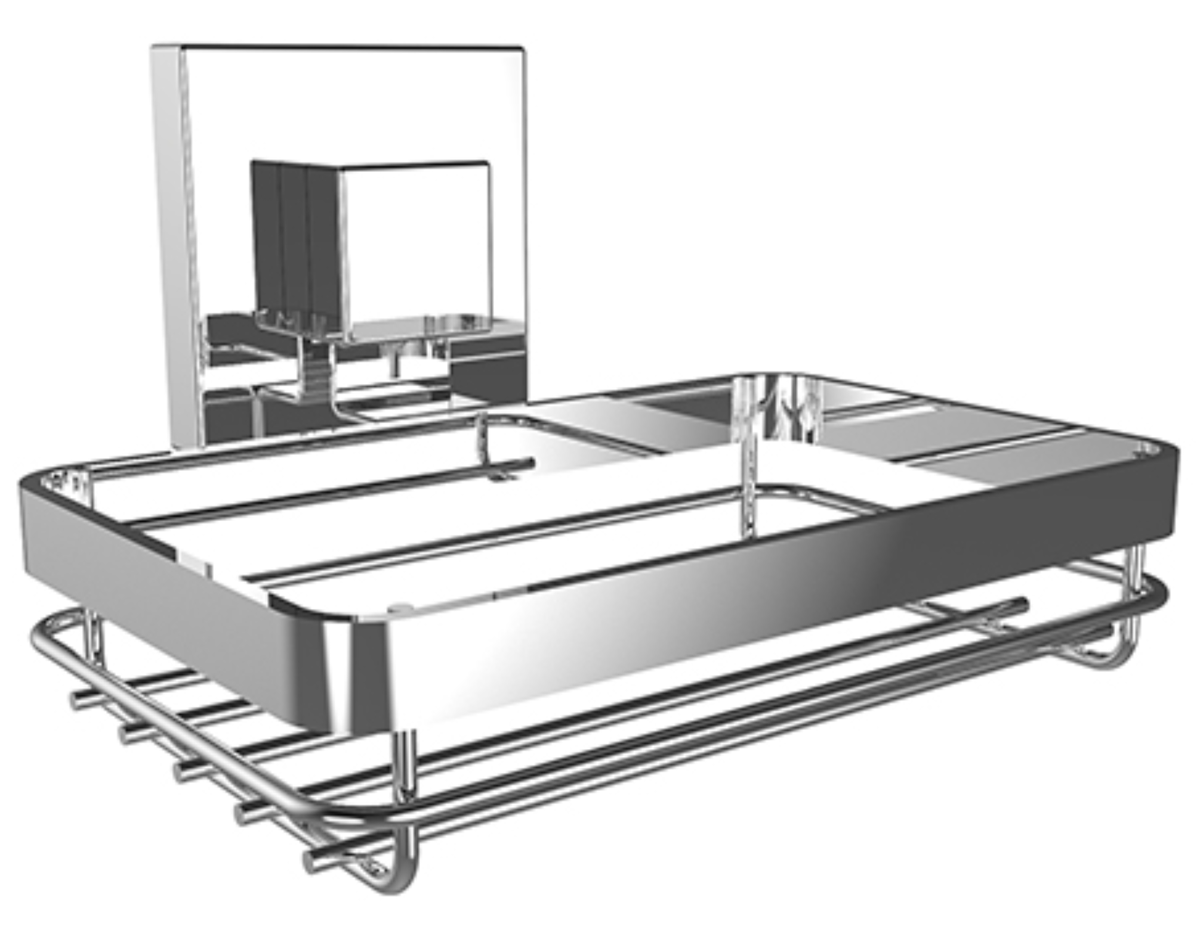 Fusion-Loc Square Suction - Soap Dish