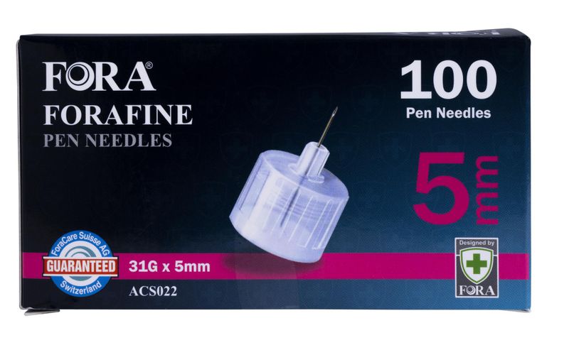 Forafine Pen Needles 31Gx5mm 100pcs