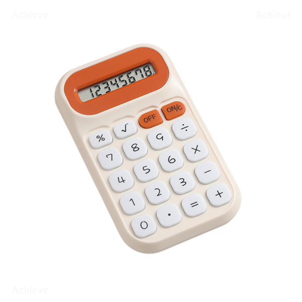 44g Lightweight Mini Calculator, Soft Keys, Macaron Colors / Pink