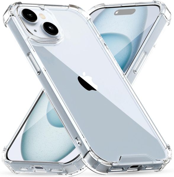 Clear cover compatible with iPhone 15 2023 protective cover