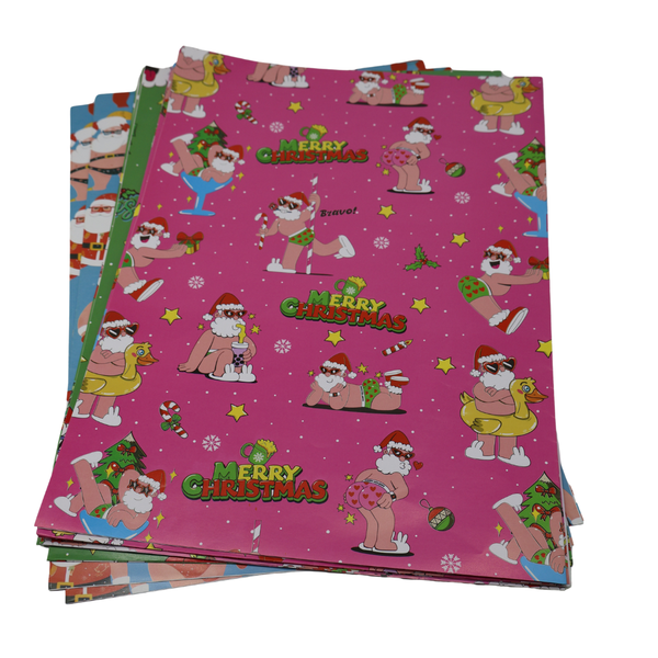 Fun &amp; Festive Christmas Wrapping Paper sheets (Pack of 8)