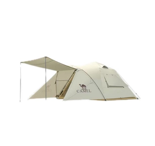Extra Large Outdoor Camping Family Tent 5-6 People-Brown