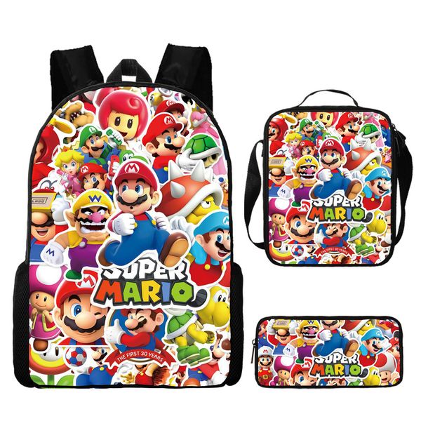 Kids School Backpack Set - 3-Piece Bag, Lunch Box &amp; Pencil Case SpongeBob