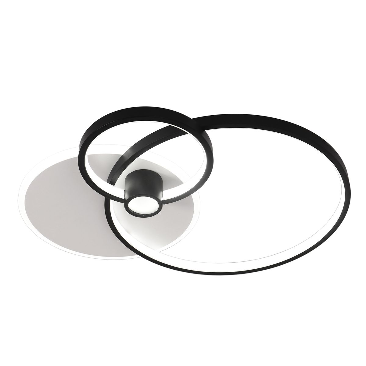 75 Watt Sleek Black and White LED Ceiling Light - CF277