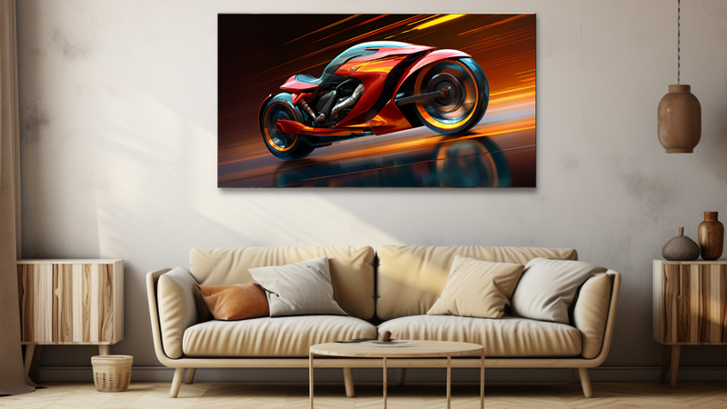 Canvas Wall Art - Sleek Speedster Asbtract - HD0160