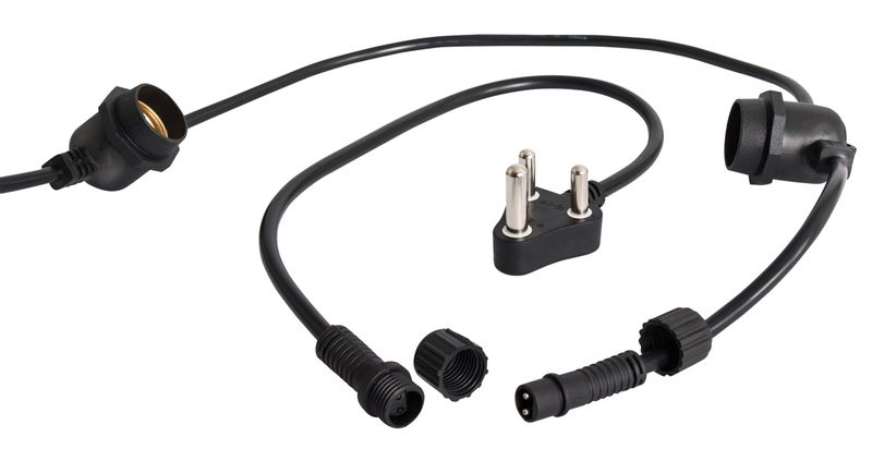 Illuminate Your Outdoor Space With This Stylish WSC008 Black String Lights