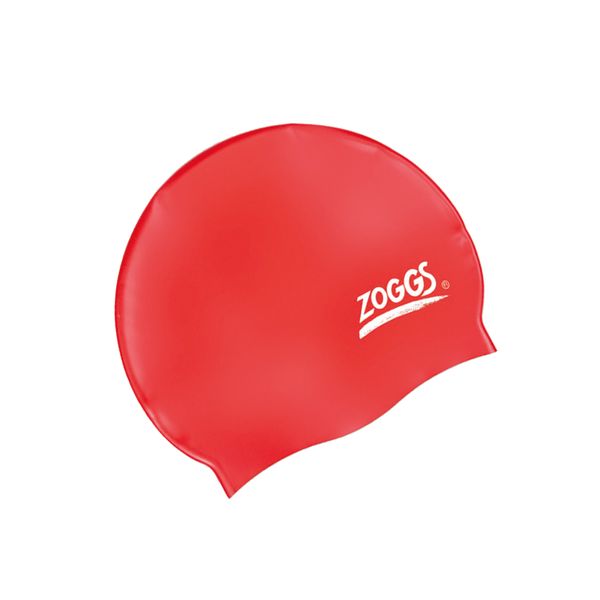 Zoggs Silicone Swim Cap - Red