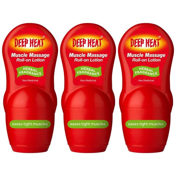 Deep Heat Roll On Gel 50g - Pack of 3