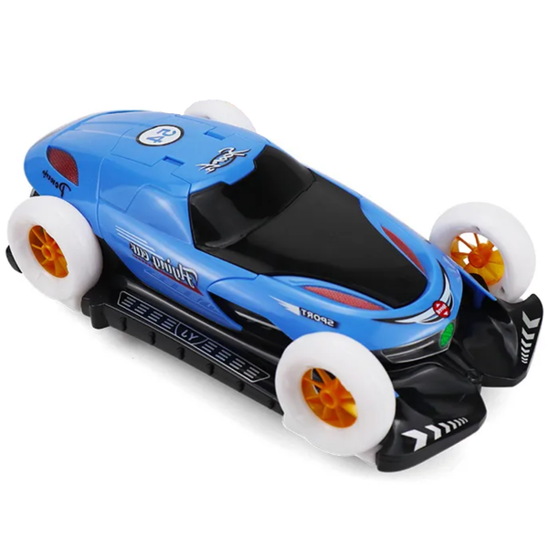 New Deformed Car with Sound &amp; Light, Bump &amp; Go Function Rotating Wheel Toy