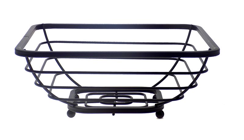 Elegant Fruit Basket Square Heavy Duty - Black
