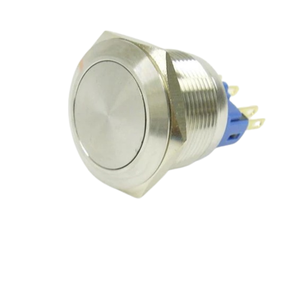 AVP22F-M3S - 22mm Momentary Vandal Resistant Switch, 1NO/1NC, IP67