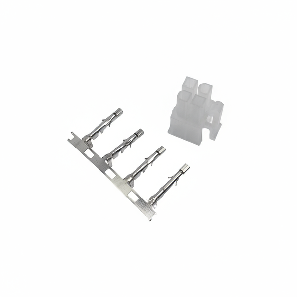 XY141-04F: 4.2mm, 4-Way In-line Female Connector w/ Release-Lock, 5A-250VAC