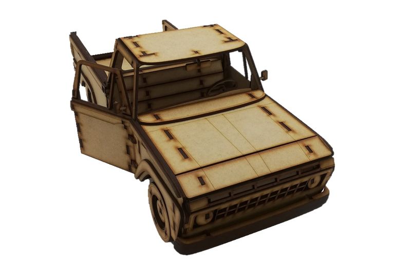 Ford F100 Truck 3D Puzzle Wooden 3D Model