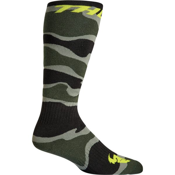 Thor MX Camo, Green &amp; Acid Socks