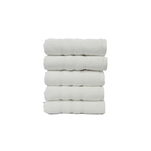 SR Luxury - 100% Cotton 5 Pack Hand Towel - 750GSM Platinum
