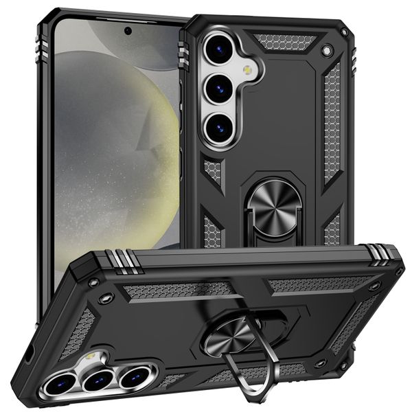 Phone Case for Galaxy S25 Shockproof Armor Hard Magnetic Stand Cover