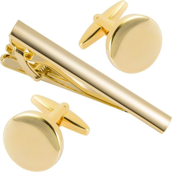 Magnetic Cufflink And Tie Clip Set Suitable For Various Occasions