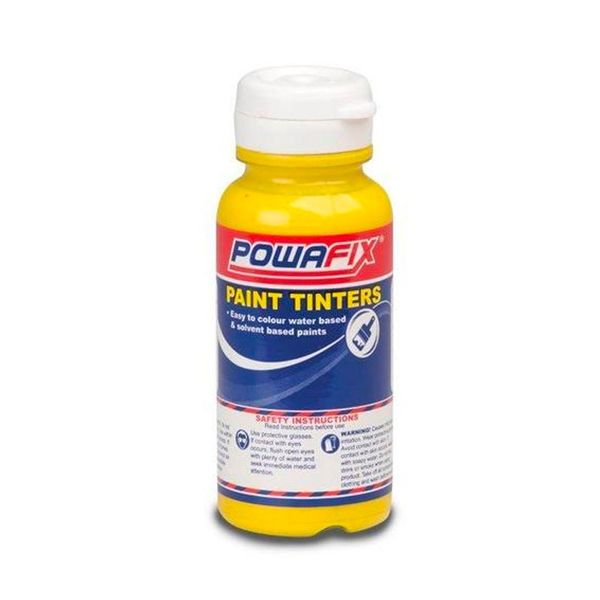 Powafix - Paint Colourant - Bright Yellow - 50ml - Bulk Pack of 6