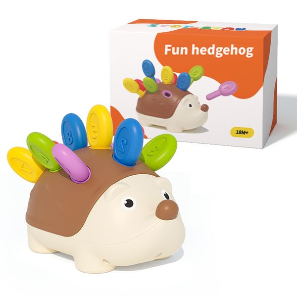 Fine Motor Toy for Toddlers 1-3 Year Old Baby Hedgehog Montessorri Sensory