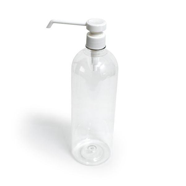 1L Clear plastic Bottle with Pump