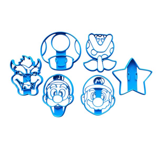 Mario Brothers Cookie Cutter Set - Mushroom Kingdom Heroes &amp; Villains