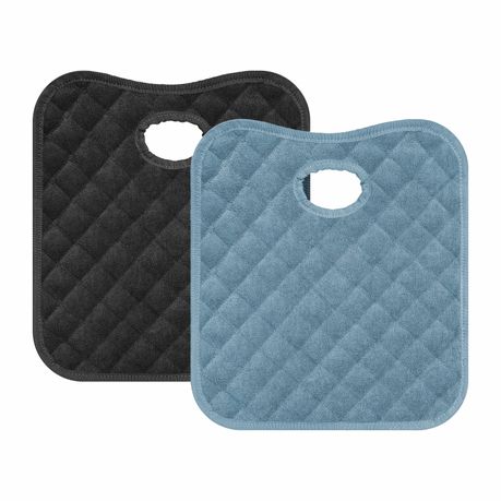 2Pcs Waterproof Baby Car Seat Protectors for Baby - Black & Blue Image