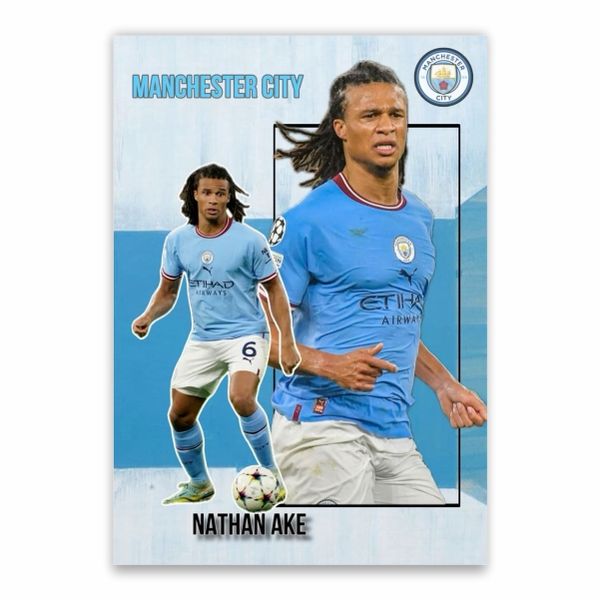 Nathan Ake Manchester City Poster - A1