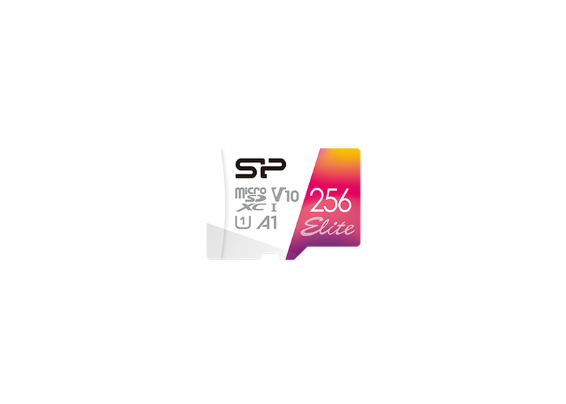 Silicon Power - Elite Colorful - 256GB Micro SDHC/SDXC - Memory Card