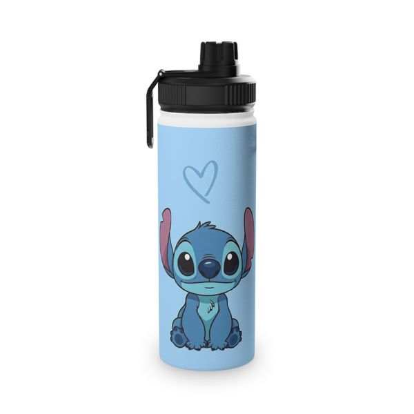 Stitch Blue Water Bottle 850ml Aluminium