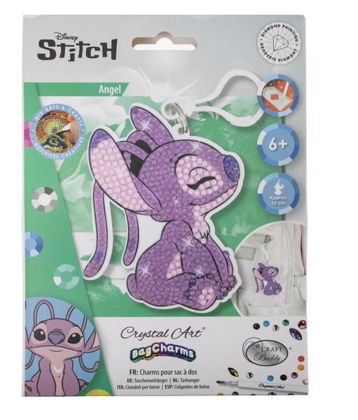 Lilo &amp; Stitch -Angel - Crystal Diamond Art Bag Charm Kit