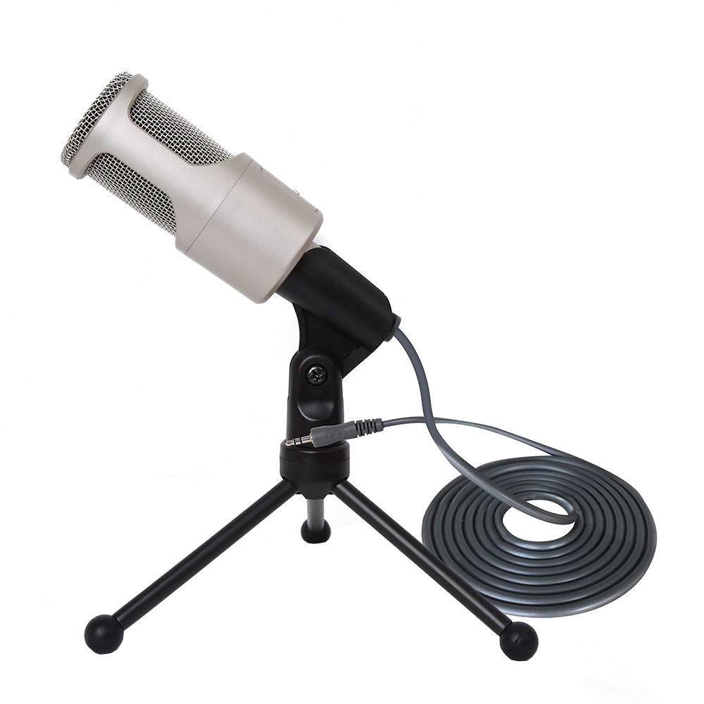Professional 3.5mm Jack Recording Microphone with Foldable Triangle