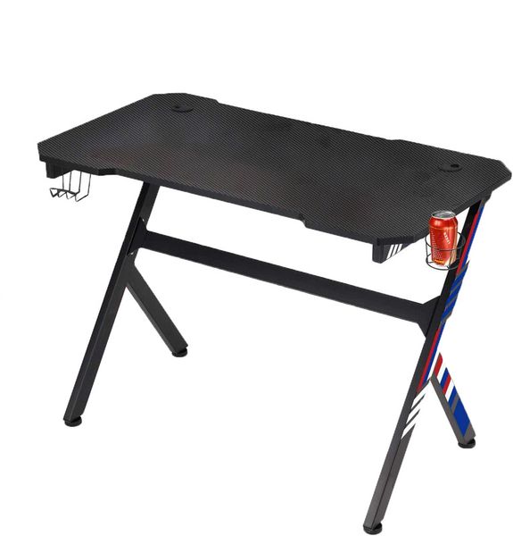 Pro Gamer 43.3" Gaming Desk with Cup Holder and Headphone Hook 8036D