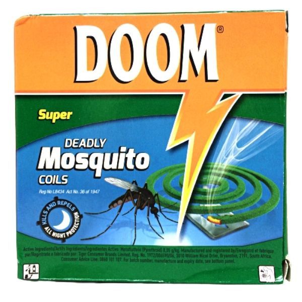 Doom Super Deadly Mosquito Repellent Coil 125g - Pack of 5