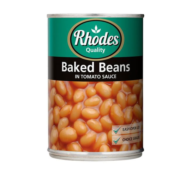 Rhodes Baked Beans In Tomato Sauce (12 cans x 410g)