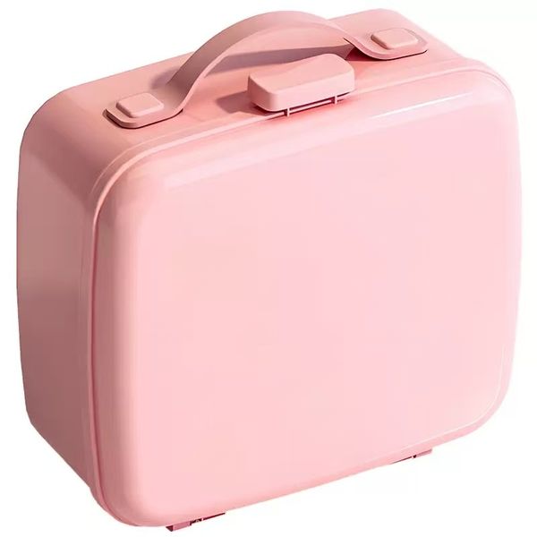 Sakura Pink Large Capacity Makeup Case Multi-layer Cosmetic Organizer
