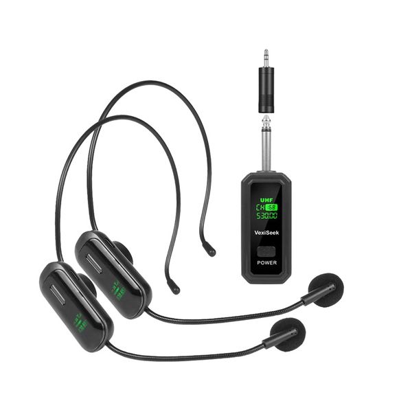 Wireless Microphone for Fitness, Teaching, Tour Guide, Voice Amplifier, Pa