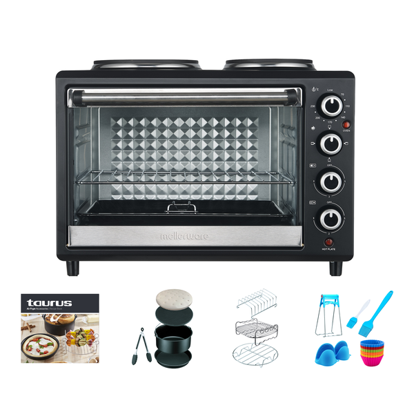 Mellerware 30L Mini Oven + Taurus 28 Piece Accessory Set