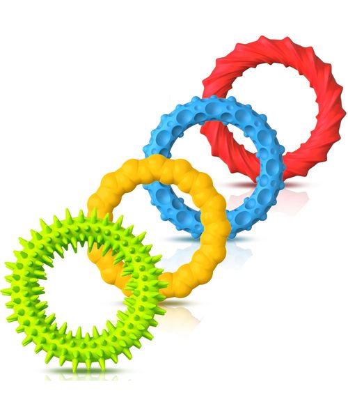 Sensory Fidget Toys,Stretchy Fidget Bracelet for Kids Adults - 4 Pack