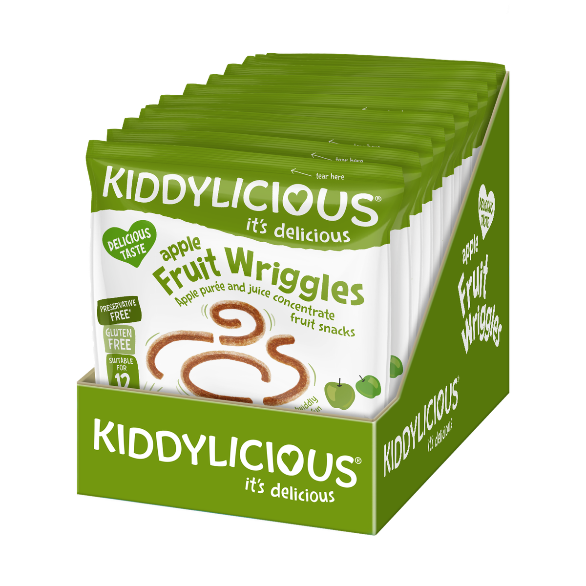 Kiddylicious Apple Fruit Wriggles - Multi-Pack - 18 X 12g | Shop Today ...