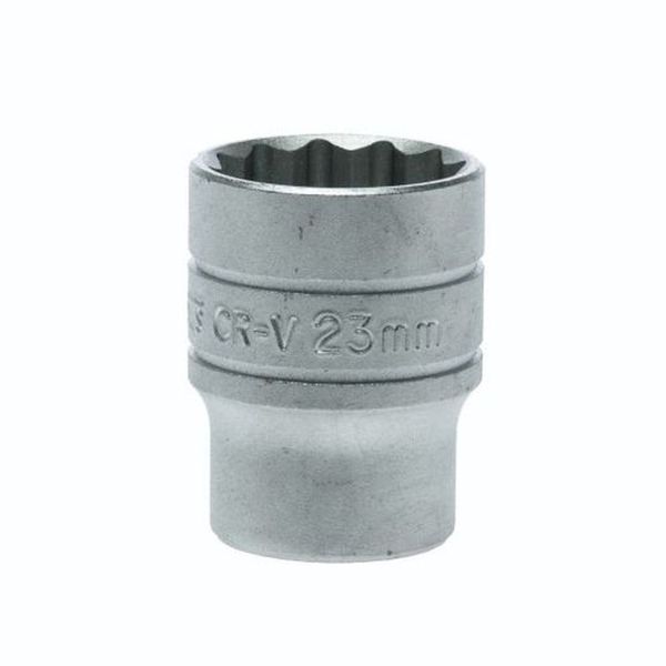 TengTools - 1/2" Drive 12 Point Socket 23mm - M120523-C