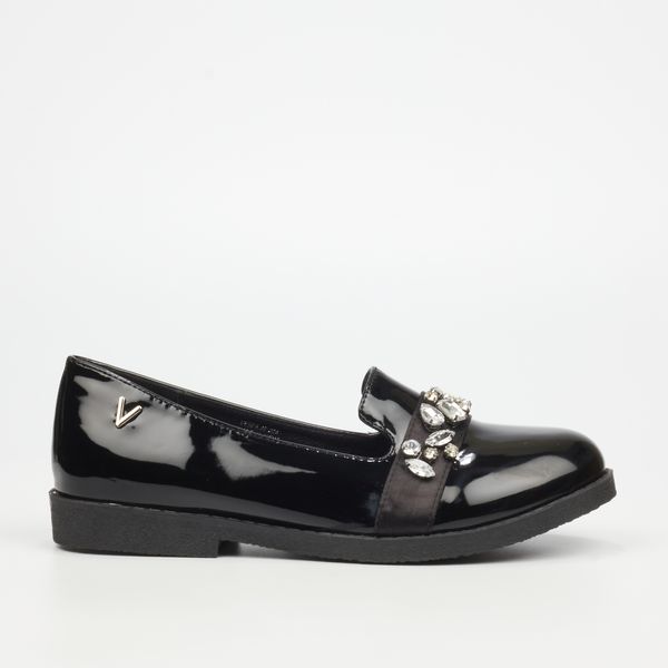 Viabeach Vespa 25 Women Faux Patent Pumps - Black