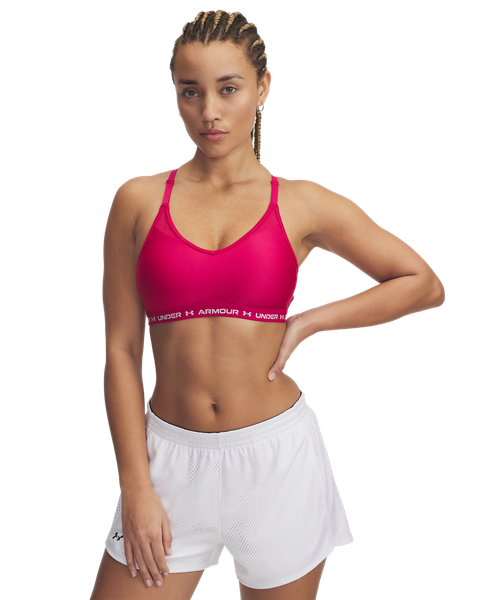Under Armour Women's Crossback Low Training Sports Bra - Shaded Fuchsia