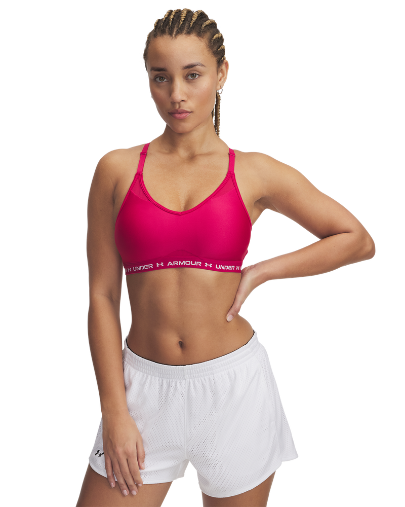 Under Armour Women's Crossback Low Training Sports Bra - Shaded Fuchsia