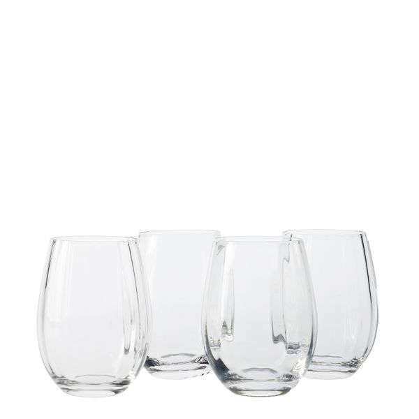George &amp; Mason - Savoy 4 Pack Crystal Tumbler Glasses