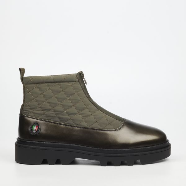 Mazerata Vinchey 9 Men Nylon / Faux Wax Ankle Boots - Olive