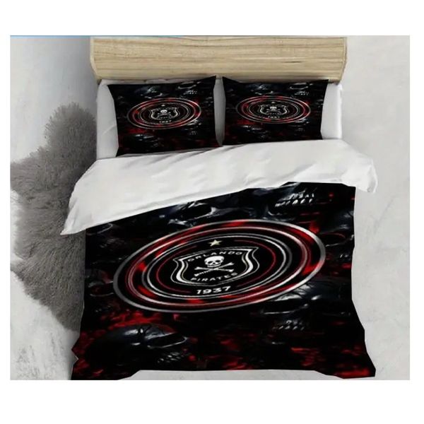 Orlando Pirates FC 3D Printed Duvet Cover Set - Double Bed