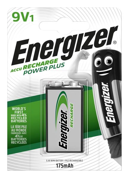Energizer NiMH 9v 175mAh Battery Card 1