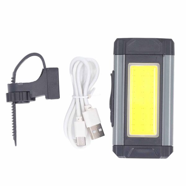 Cob Bike Light Headlight with Magnet White Red IPX6 Waterproof