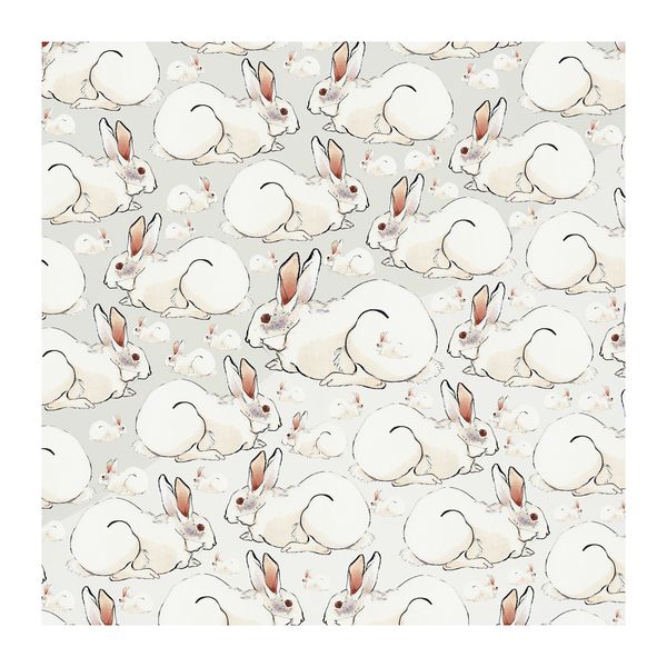 White Rabbits Square Tablecloth