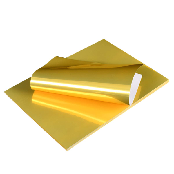 PET Self-adhesive Waterproof Printable Vinyl A4 (5 sheets) - Gold